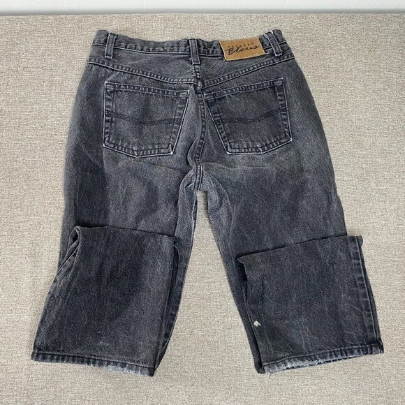 Vintage Express Bleus Bootcut Denim Jeans Women's 9/10 High Rise Black USA VTG - Picture 6 of 15